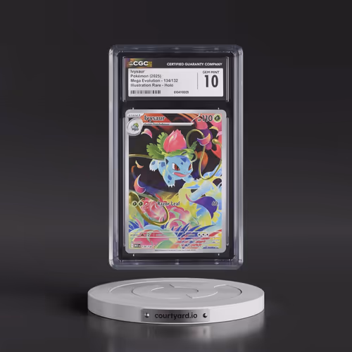 2025 Pokémon Meg EN-Mega Evolution #134 Ivysaur - Illustration Rare (CGC 10 GEM MINT)