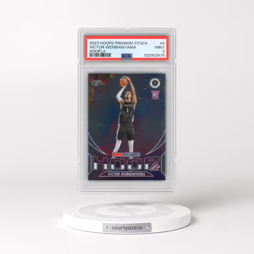 2023 Panini Hoops Premium Stock Hoopla #5 Victor Wembanyama (PSA 9 MINT)