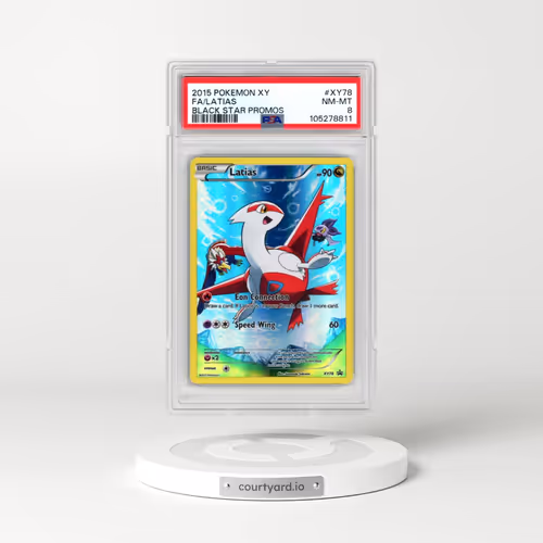 2015 Pokémon XY Black Star Promos #XY78 Latias - Full Art (PSA 8 NM-MT)