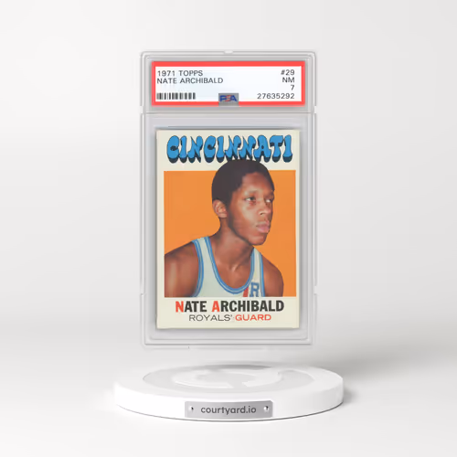 1971 Topps #29 Nate Archibald (PSA 7 NM)