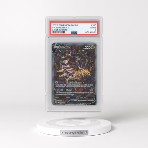2022 Pokémon Sword & Shield Lost Origin #186 Giratina V - Holo Full Art (PSA 9 MINT)
