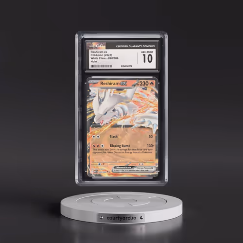 2025 White Flare - WHT EN #020/086 Reshiram ex - Holo (CGC 10 GEM MINT)