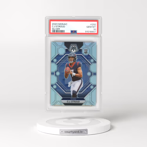 2023 Panini Mosaic #292 CJ Stroud - Silver (PSA 10 GEM MINT)