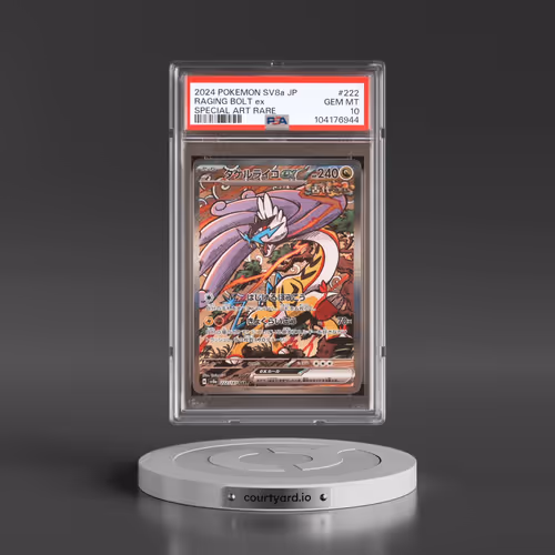 2024 Pokémon Sv8a-Terastal Fest EX #222 Raging Bolt EX - Holo Special Art Rare (PSA 10 GEM MINT)