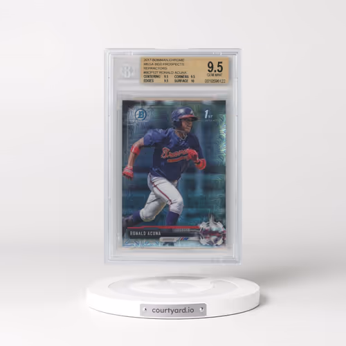 2017 Bowman Mega Box Chrome Prospects #BCP127 Ronald Acuna (BGS 9.5 GEM MINT)