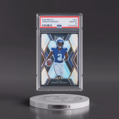 2022 Panini Select #513 Jordan Addison (PSA 10 GEM MINT)