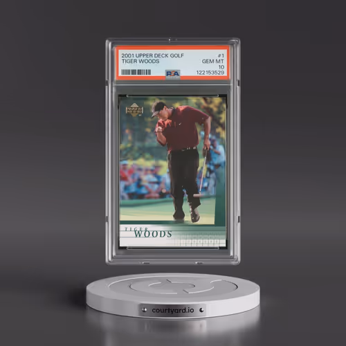 2001 Upper Deck Golf #1 Tiger Woods (PSA 10 GEM MINT)