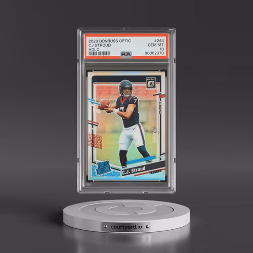 2023 Panini Donruss Optic #244 CJ Stroud - Holo (PSA 10 GEM MINT)