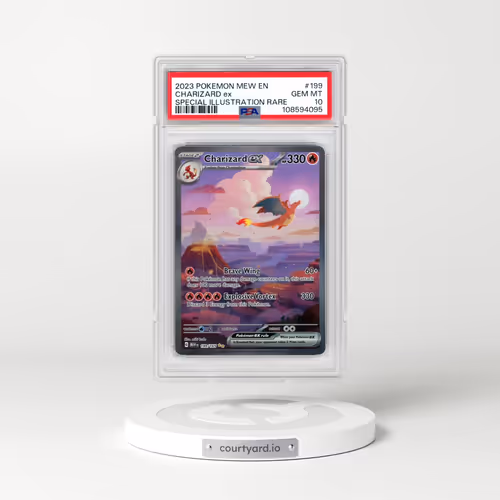 2023 Pokémon Mew EN-151 #199 Charizard EX - Holo Special Illustration Rare (PSA 10 GEM MINT)