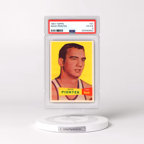 1957 Topps #31 Dave Piontek (PSA 4 VG-EX)