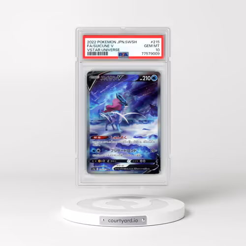 2022 Pokémon Sword & Shield Vstar Universe #215 Suicune V - Holo Full Art (PSA 10 GEM MINT)