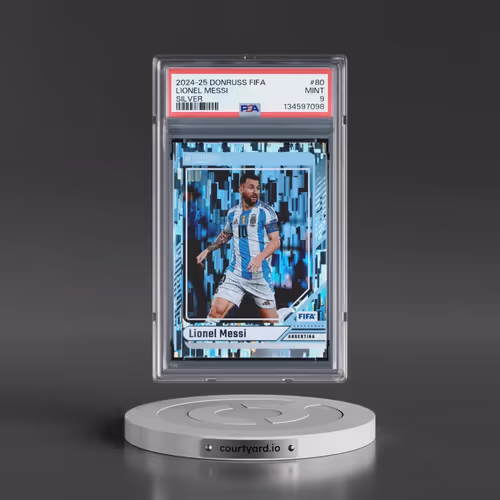 2024-25 Panini Donruss FIFA #80 Lionel Messi - Silver (PSA 9 MINT)