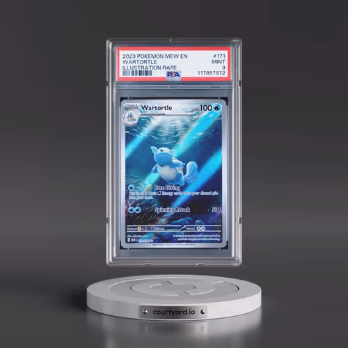 2023 Pokémon Mew EN-151 #171 Wartortle - Illustration Rare (PSA 9 MINT)