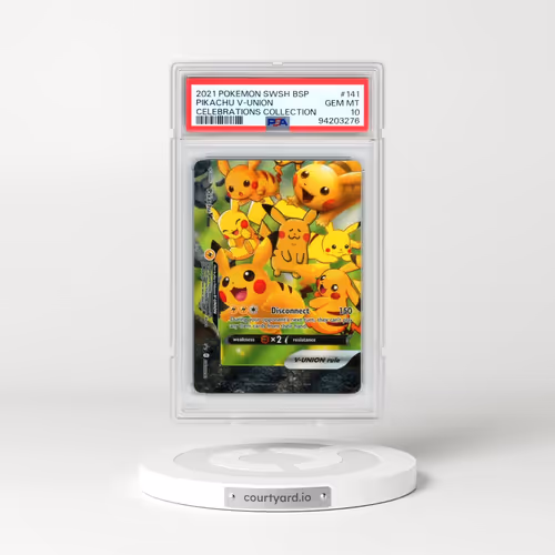 2021 Pokémon Swsh Black Star Promo #141 Pikachu V-Union - Celebrations Collection (PSA 10 GEM MINT)