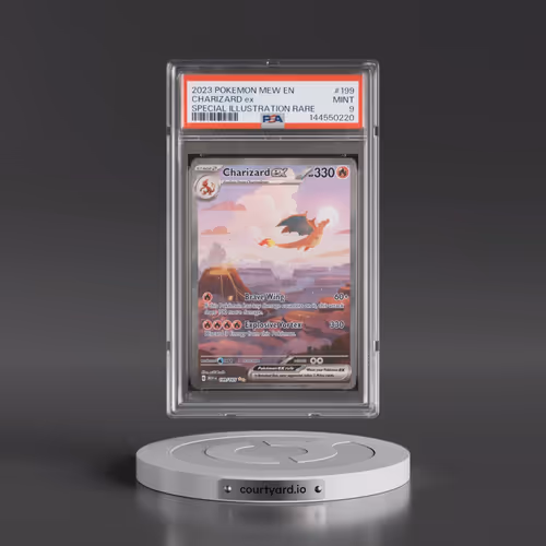 2023 Pokémon Mew EN-151 #199 Charizard EX - Holo Special Illustration Rare (PSA 9 MINT)