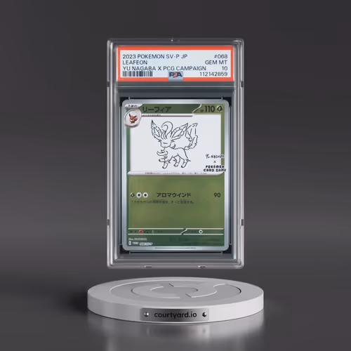 2023 Pokémon SV-P Promo #068 Leafeon - YU Nagaba X Pokemon Card Game Campaign (PSA 10 GEM MINT)
