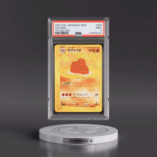 2001 Pokémon Web #029 Dugtrio - 1st Edition (PSA 9 MINT)