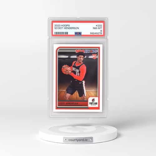 2023 Panini NBA Hoops #232 Scoot Henderson (PSA 8 NM-MT)