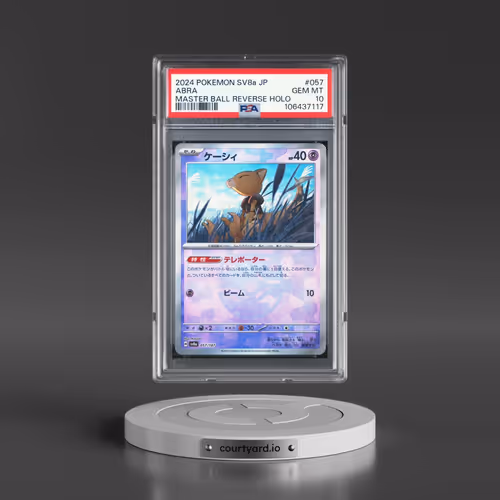 2024 Pokémon Sv8a-Terastal Fest EX #057 Abra - Reverse Holo Master Ball (PSA 10 GEM MINT)