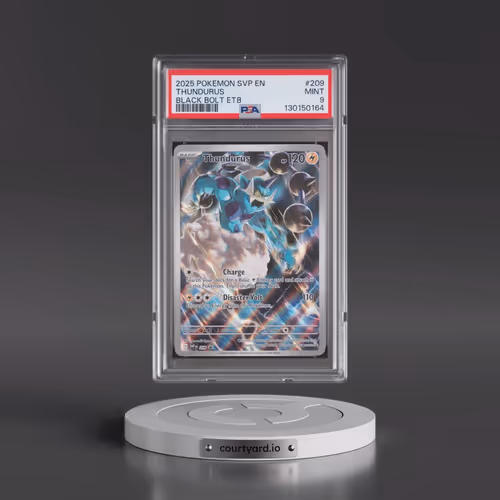2025 Pokémon Svp EN-SV Black Star Promo #209 Thundurus - Black Bolt Elite Trainer Box (PSA 9 MINT)