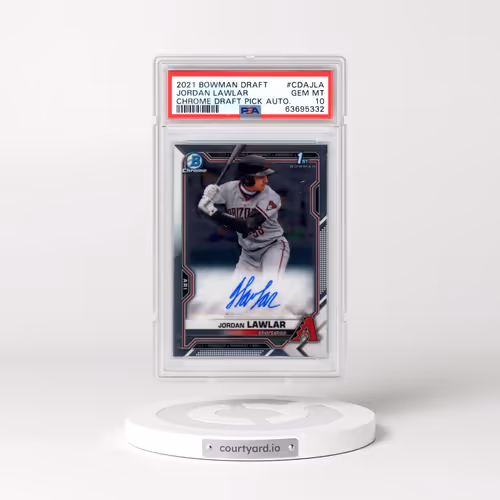 2021 Bowman Draft Chrome Draft Pick Autographs #CDAJLA Jordan Lawlar (PSA 10 GEM MINT)