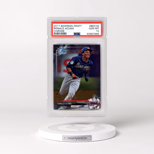 2017 Bowman Draft #BDC39 Ronald Acuna - Chrome (PSA 10 GEM MINT)