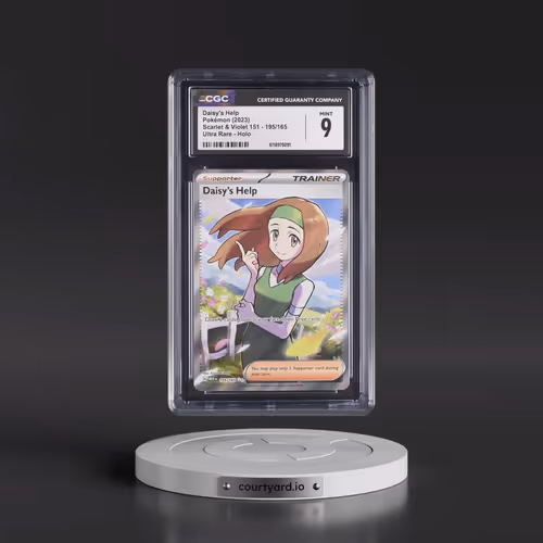 2023 Scarlet & Violet 151 - MEW EN #195/165 Daisy's Help - Ultra Rare Holo (CGC 9 MINT)