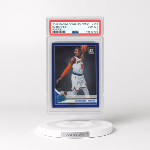 2019 Panini Donruss Optic #178 RJ Barrett - Purple (PSA 10 GEM MINT)