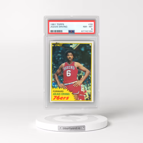 1981 Topps #30 Julius Erving (PSA 8 NM-MT)