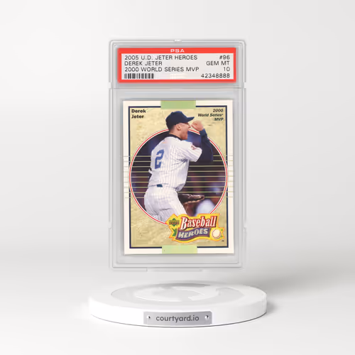 2005 Upper Deck Jeter Heroes #96 Derek Jeter - 2000 World Series MVP (PSA 10 GEM MINT)