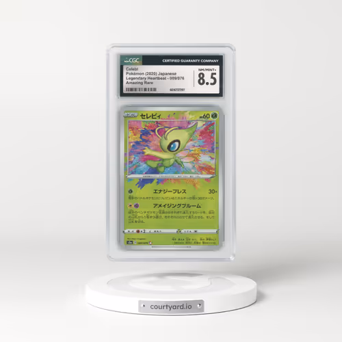 2020 Legendary Heartbeat #009/076 Celebi - Amazing Rare (CGC 8.5 NM-MT+)