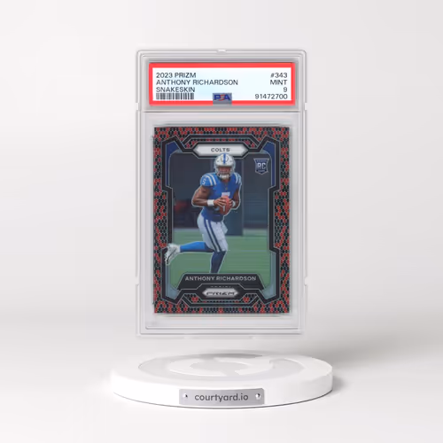 2023 Panini Prizm #343 Anthony Richardson - Snakeskin Prizm (PSA 9 MINT)
