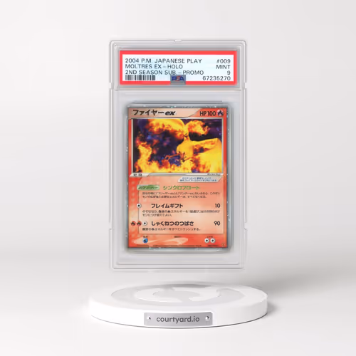 2004 Pokémon Play Promo #009 Moltres EX - Holo Holo 2nd Season Subscription (PSA 9 MINT)