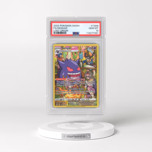 2022 Pokémon Sword & Shield Lost Origin #TG06 Gengar - Full Art (PSA 10 GEM MINT)