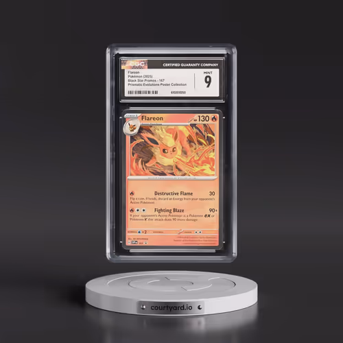 2025 Pokémon Svp EN-SV Black Star Promo #167 Flareon - Prismatic Evolutions Poster Collection (CGC 9