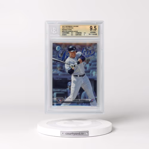 2017 Bowman Rookie of the Year Roy Favorites #9 Aaron Judge (BGS 9.5 GEM MINT)