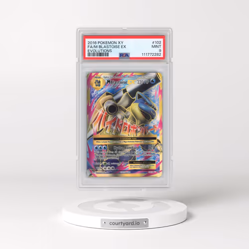 2016 Pokémon XY Evolutions #102 M Blastoise EX - Holo Full Art (PSA 9 MINT)