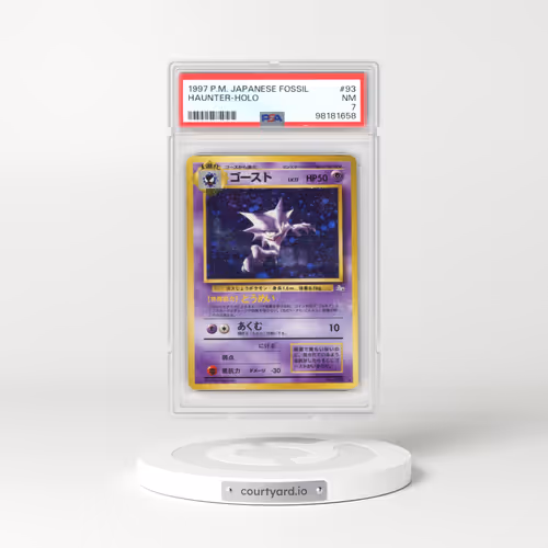 1997 Pokémon Fossil #93 Haunter - Holo (PSA 7 NM)