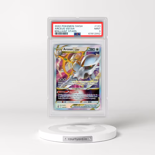 2022 Pokémon Sword & Shield Brilliant Stars #123 Arceus Vstar (PSA 9 MINT)