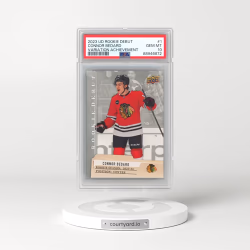 2023 Upper Deck Rookie Debut #1 Connor Bedard - Variation Achievement (PSA 10 GEM MINT)