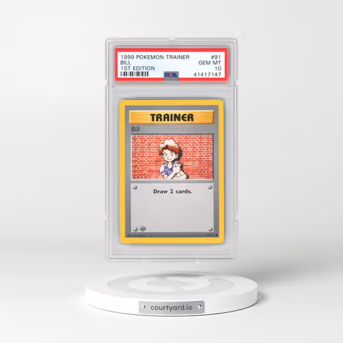 1999 Pokémon Game #91 Bill - 1st Edition (PSA 10 GEM MINT)