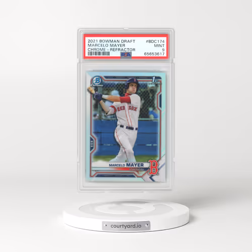 2021 Bowman Draft #BDC174 Marcelo Mayer - Chrome-Refractor (PSA 9 MINT)