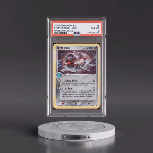 2005 Pokémon EX Unseen Forces #6 Forretress - Holo (PSA 8 NM-MT)