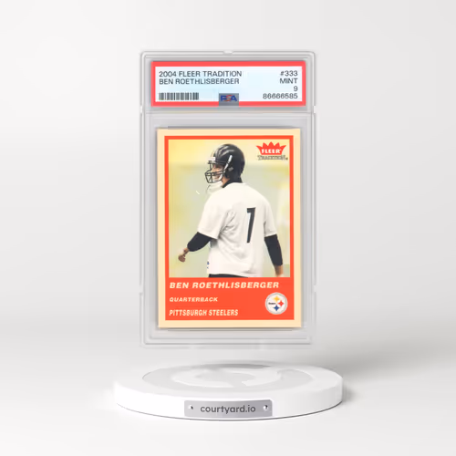 2004 Fleer Tradition #333 Ben Roethlisberger (PSA 9 MINT)
