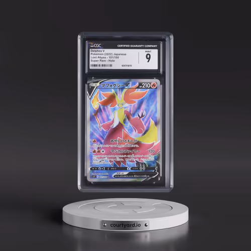 2022 Lost Abyss #101/100 Delphox V - Super Rare Holo (CGC 9 MINT)