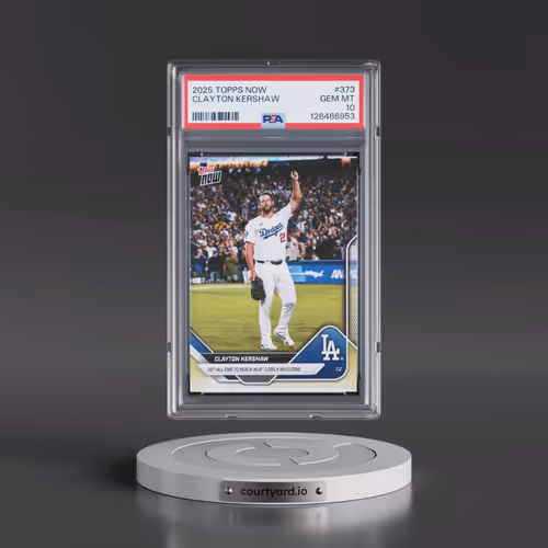 2025 Topps Now #373 Clayton Kershaw (PSA 10 GEM MINT)