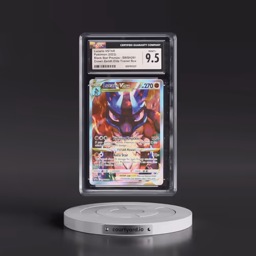 2017 Black Star Promos - Sword & Shield #SWSH291 Lucario VSTAR - Crown Zenith Elite Trainer Box (Hol