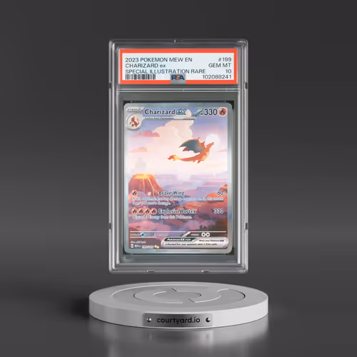 2023 Pokémon Mew EN-151 #199 Charizard EX - Holo Special Illustration Rare (PSA 10 GEM MINT)