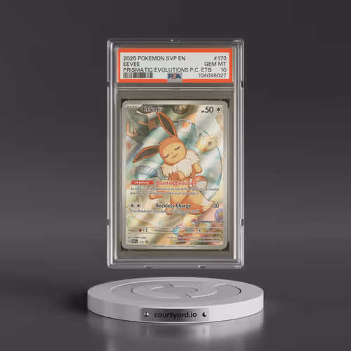 2025 Pokémon Svp EN-SV Black Star Promo #173 Eevee - Prismatic Evolutions Pokemon Center Elite Trainer Box (PSA 10 GEM MINT)