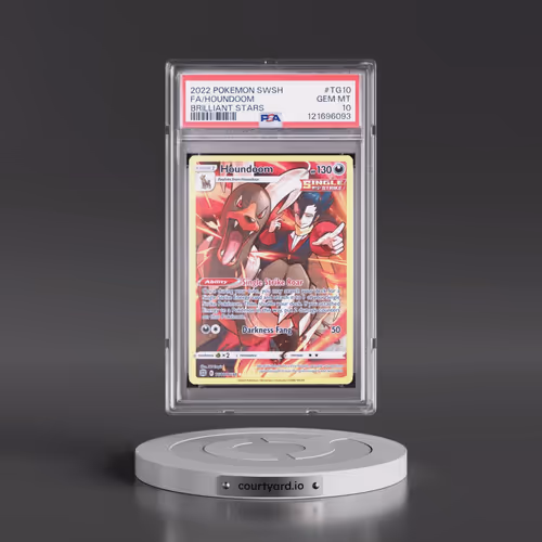 2022 Pokémon Sword & Shield Brilliant Stars #TG10 Houndoom - Full Art (PSA 10 GEM MINT)